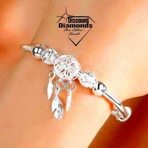 Dreamcatcher Sterling Silver Bracelet - 99.9% Pure Silver 